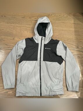 Columbia Boys Rain Coat Size L (14/16) Like New Never Used